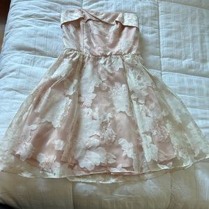 Pink floral vintage dress